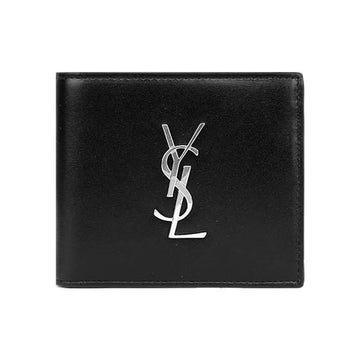 SAINT LAURENT 25FW シルバー モノグラム 財布 ブラック 453276 0SX0E 1000 150552868 [P]