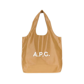 APC 26SS NINON Logo Printing Tote Bag Camel PUABR M61565 CAB 150727009 [P]