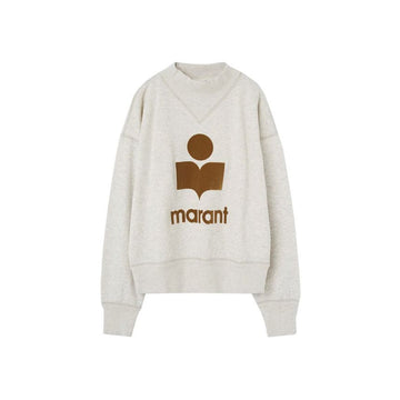 ISABEL MARANT 26SS MOBY ベルベット ロゴ マンツーマン エクールカメル SW0003FA A1M07E ECCA 150635282 [P]