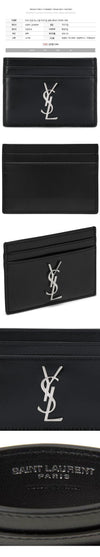 Saint Laurent Monogram Card Holder Black 485631 0SX0E 1000 150552810 [P]