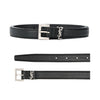 Saint Laurent 26SS Monogram Signature Logo Belt Black 1000 150552803 [P]