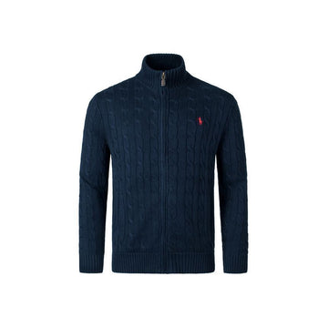 POLO RALPH LAUREN ポニー刺繍ロゴジップカーディガン ブルー 710899975 001 150392013 [P]