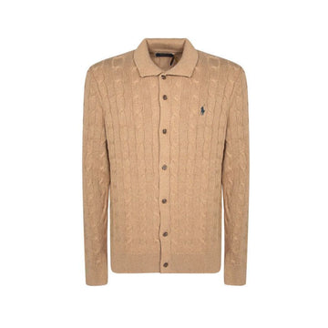 Polo Ralph Lauren 25FW Pony Embroidered Classic Collar Cardigan Brown 710979114 003 150391976 [P]