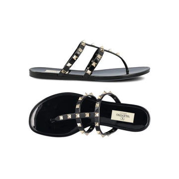 Valentino 25FW Rockstud Strap Sandals Black 7W2S0T84 PVS 0NO 150553921 [P]
