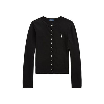 Polo Ralph Lauren Pony Embroidered Crewneck Cardigan Black 211941175 002 150391956 [P]