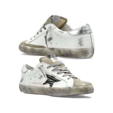 Golden Goose 25FW Women's Zebra Print Superstar Silver Tab Sneakers White F002692 81571 150479885 [P]