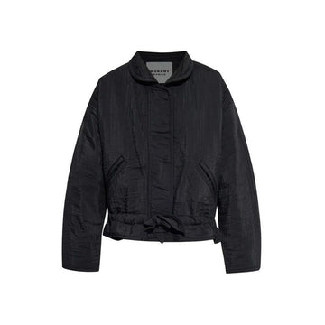 ISABEL MARANT 25SS SELANE ドローストリングジャケット ブラック VE0453FA C1G04E 01BK 150468439 [P]