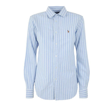 POLO RALPH LAUREN Pony-Logo besticktes Streifenshirt Himmelblau 211891377 004 150391908 [P]