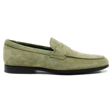 TODS Mokassins aus Wildleder mit Bär in Olivgrau XXM51B00010 RE0 C405 150341525 [P]
