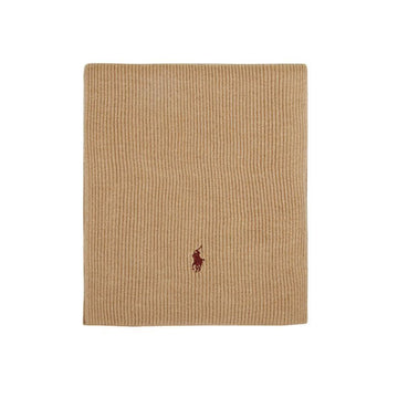 Polo Ralph Lauren Brown Pony Embroidered Ribbed Muffler 25FW 710886136 015 150391893 [P]