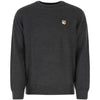 Maison Kitsune Fox Patch Knit Charcoal Melange H190 FM00528KT1036 150393039 [P]