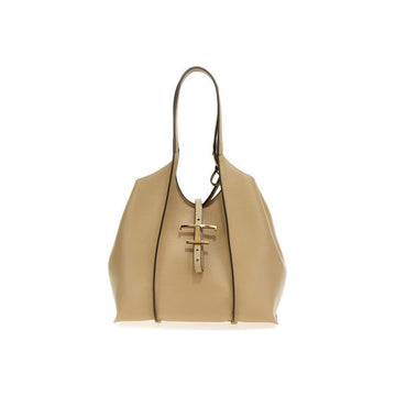 TODS タイムレス スモール ショルダーバッグ ベージュ C606 150341619 [P]