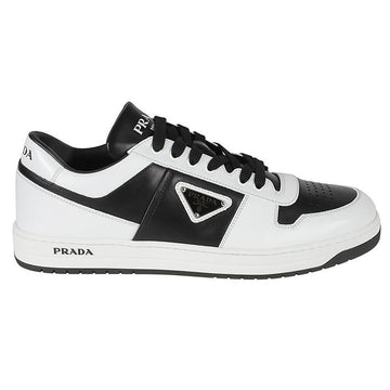 Prada Triangular Logo Downtown Sneakers Black White 2EE364 3LKG F0967 150342036 [P]