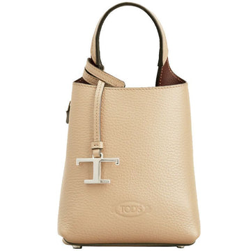 Tods Timeless Logo Micro Tote Crossbody Bag Light Beige XBWAPAT9000 QRI 6O44 150341554 [P]