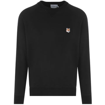 MAISON KITSUNE 25SS フォックス パッチ スウェットシャツ ブラック AM00303KM0001 P199 150393072 [P]