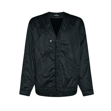 STONE ISLAND Stein Seiden-Twill TC Logo Wappen Jacke Schwarz 771940328 V2029 150263090 [P]