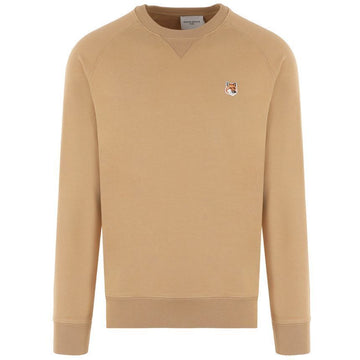 MAISON KITSUNE 25SS フォックス パッチ スウェットシャツ ベージュ AM00303KM0001 P220 150393070 [P]