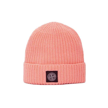 STONE ISLAND Wollmütze mit Stein-Logo-Patch in Pfirsichrosa 7715N10B5 V0083 150263086 [P]