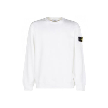 Stone Island Stone Wappen Patch Fleece Sweatshirt White V0001 771561720 150263115 [P]