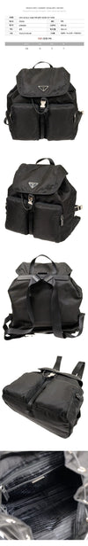 Prada Triangle Logo Nylon Backpack Black 1BZ005 ZOT F0002 150062730 [P]