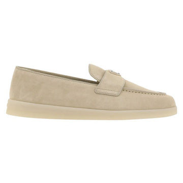 PRADA 三角ロゴ スウェード ローファー ベージュ 2DG124 103 F0F24 150062712 [P]