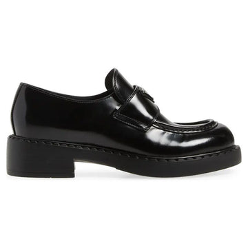 Prada Brushed Loafers with Triangle Logo Black 2DE127 055 F0002 150062708 [P]