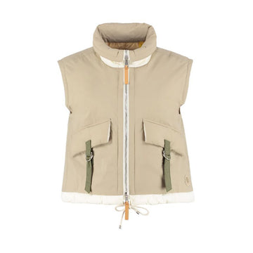 MONCLER モンクレール INDRE ジーニアス パディングベスト ベージュ 1A000 10 M1427 2A3 150067802 [P]