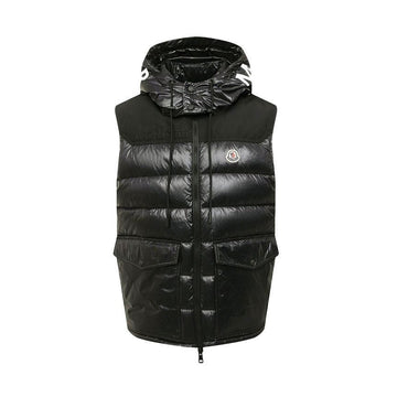 Moncler GENICHI Logo Patch Padded Vest Black 1A001 50 53A0E 999 150067800 [P]