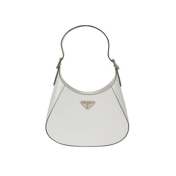 PRADA 25FW SACCA 三角ロゴ ホーボーバッグ ホワイト 1BC179 2A3A F0PG7 150062671 [P]