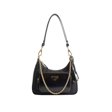 PRADA 三角ロゴリナイロンミニクロスショルダーバッグブラック 1BC198 R789 F0002 150062667 [P]