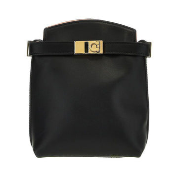 Salvatore Ferragamo Hug Two-Tone Micro Phone Holder Crossbody Bag Blackpink 22-0650 0770888 150068022 [P]