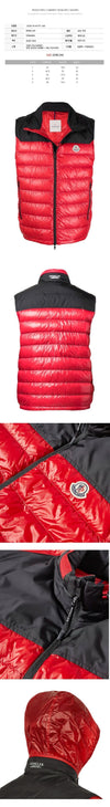 Moncler ORTAC CILET Short Padded Vest Ruby Red 1A000 58 M1591 448 150067823 [P]
