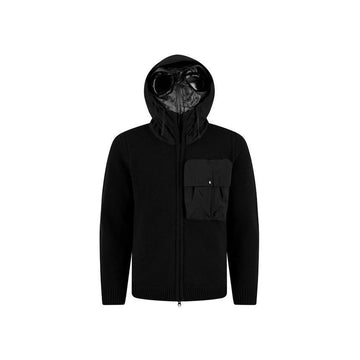CP COMPANY ゴーグルニットミックスジャケット ブラック 19CMKN245A 110149M 999 150067763 [P]