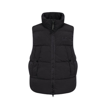CP COMPANY CP 25FW ロゴ刺繍パディングベスト ブラック 19CMVE149A 005904G 999 149517299 [P]