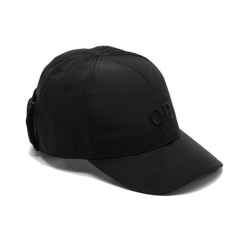 CP COMPANY CP 25FW Logo Stickerei Goggle Cap Schwarz 19CMAC116A 005904A 999 149517295 [P]