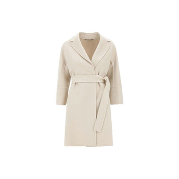 MAXMARA ベルティッドウールコート エクリュ 2529016071 016 149845681 [P]