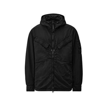 CP COMPANY CP 25FW レンズ ワッペンクロム R フードジャケット ブラック 19CMOS084A 005904G 999 149517323 [P]