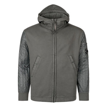 CP Company CP 25FW Lens Badge Quilted Sleeve Hoodie Dark Gray 149517277 [P]