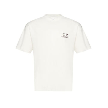 CP Company Logo Printed T-Shirt White 19CMTS103A 005100W 103 149517304 [P]
