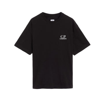 CP COMPANY CP 25FW ロゴプリント Tシャツ ブラック 19CMTS103A 005100W 999 149517302 [P]