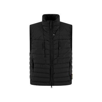 STONE ISLAND ストーン 25FW ワッペン パッチ シームレス トンネル ナイロン パディングベスト ブラック G100004 S0183 V0029 149444857 [P]