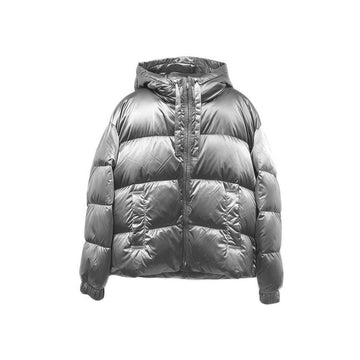MaxMara 25FW Crochet Technical Satin Padded Jacket Grey 2529486165 001 149326988 [P]
