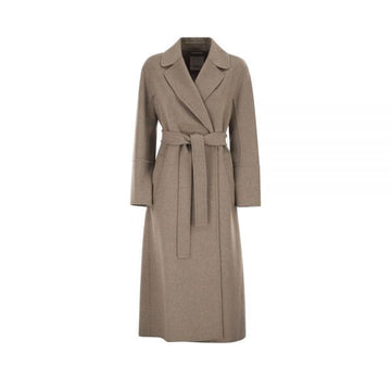 MAXMARA ウールベルトコート アースメランジ 2619011021 058 159257485 [P]