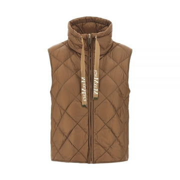 MAXMARA ダイヤモンドキルティングパディングベストカラメル 2619291014 051 159257491 [P]