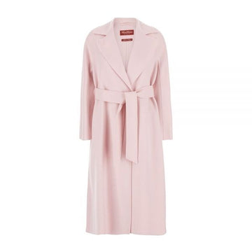 MAXMARA ベルト付きウールコート ローズ 2616011011 016 159257495 [P]