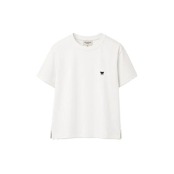 MAXMARA ロゴ刺繍半袖Tシャツ ホワイト 2625976031 001 159257505 [P]