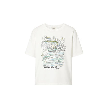 MAXMARA 26FW WKDSALA プリンティング 半袖 Tシャツ ホワイト 2625976051 001 159257526 [P]