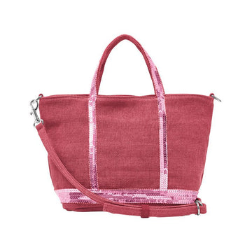 Vanessa Bruno Cabas Spangle Linen Zip Tote Mini XS 144731950 [P]