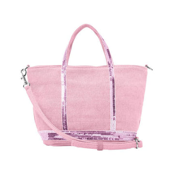 VANESSA BRUNO カバス スパンコール リネン ジッパートートバッグ ミニ XS 480 144731944 [P]
