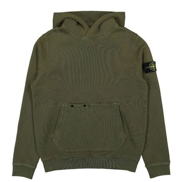 STONE ISLAND OLD Effect Cotton Diagonal Fleece Hooded Sweatshirt 811561041 V0159 126557755 [P]